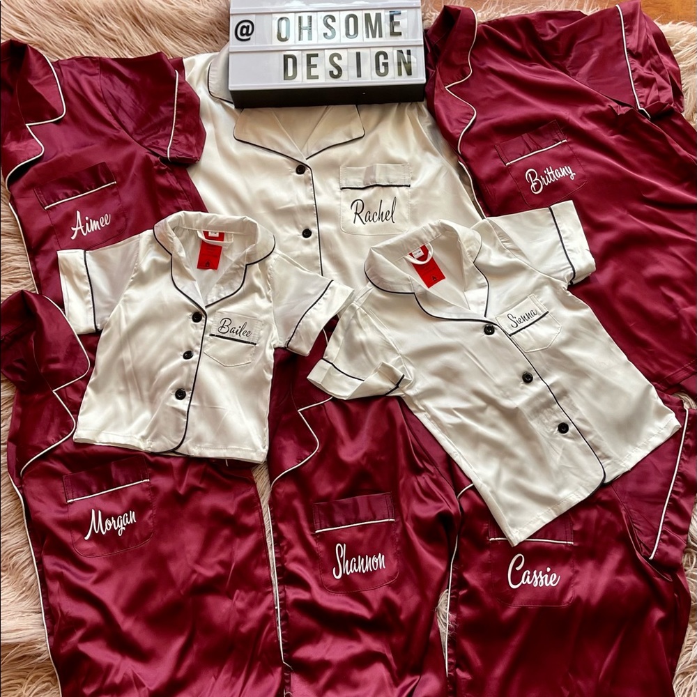 BRAND NEW satin short pjs set different colours - Picture 1 of 10